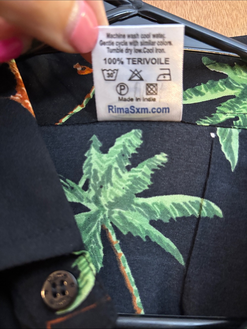 Rima Beachworld Tropical Flamingo Short-Sleeve Button-Down Casual Shirt - Picture 3 of 5